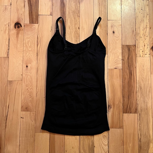 Black Nursing Spaghetti Strap Top - Picture 3 of 4